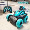 Cross-border explosions children's remote control car tipping bucket stunt car large wireless remote control car rolling rotating toys